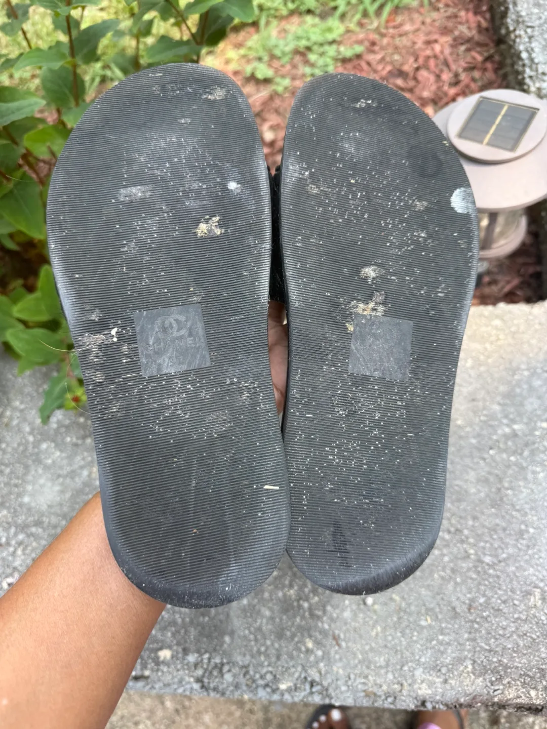 Chanel Black Quilted Slides image indicator(4)