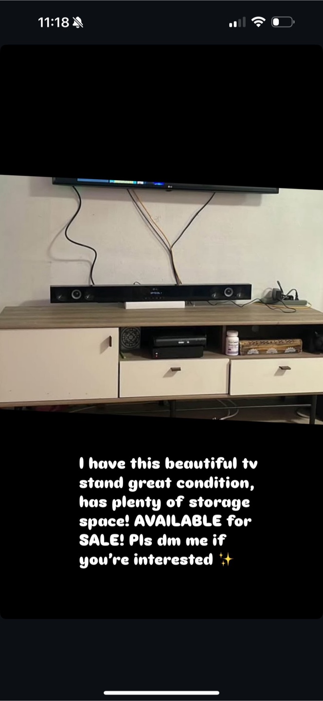 TV Stand with Storage Space