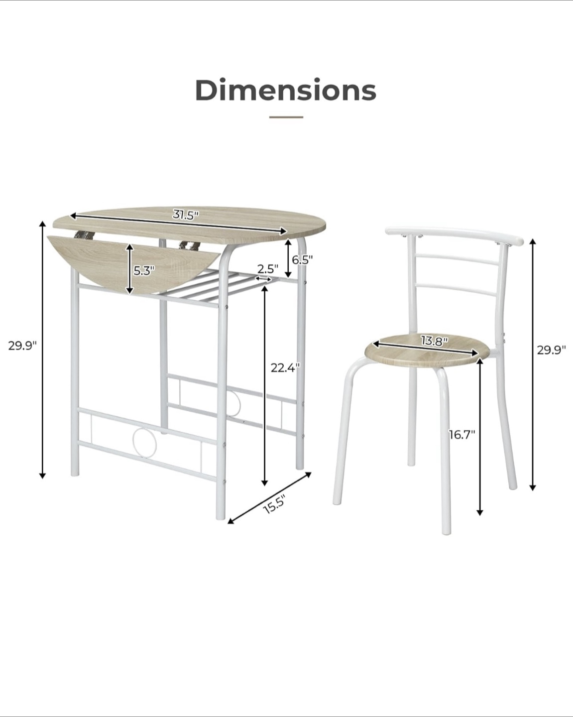 Small drop leaf dining table - photo 3