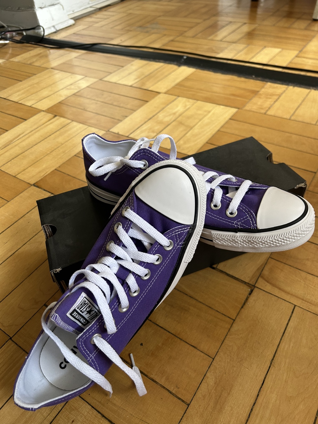 Converse All Star Purple Sneakers - Size 8.5