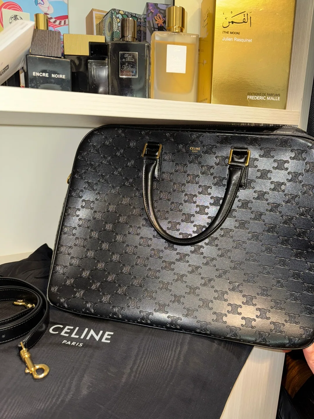 Celine Paris Black laptop bag thumbnail
