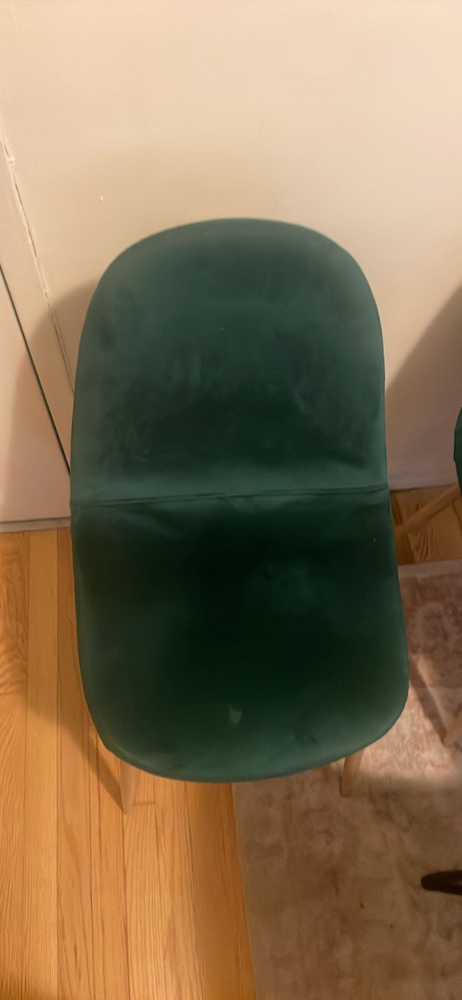 Green Velvet Dining Chairs - Set of 2 - photo 2