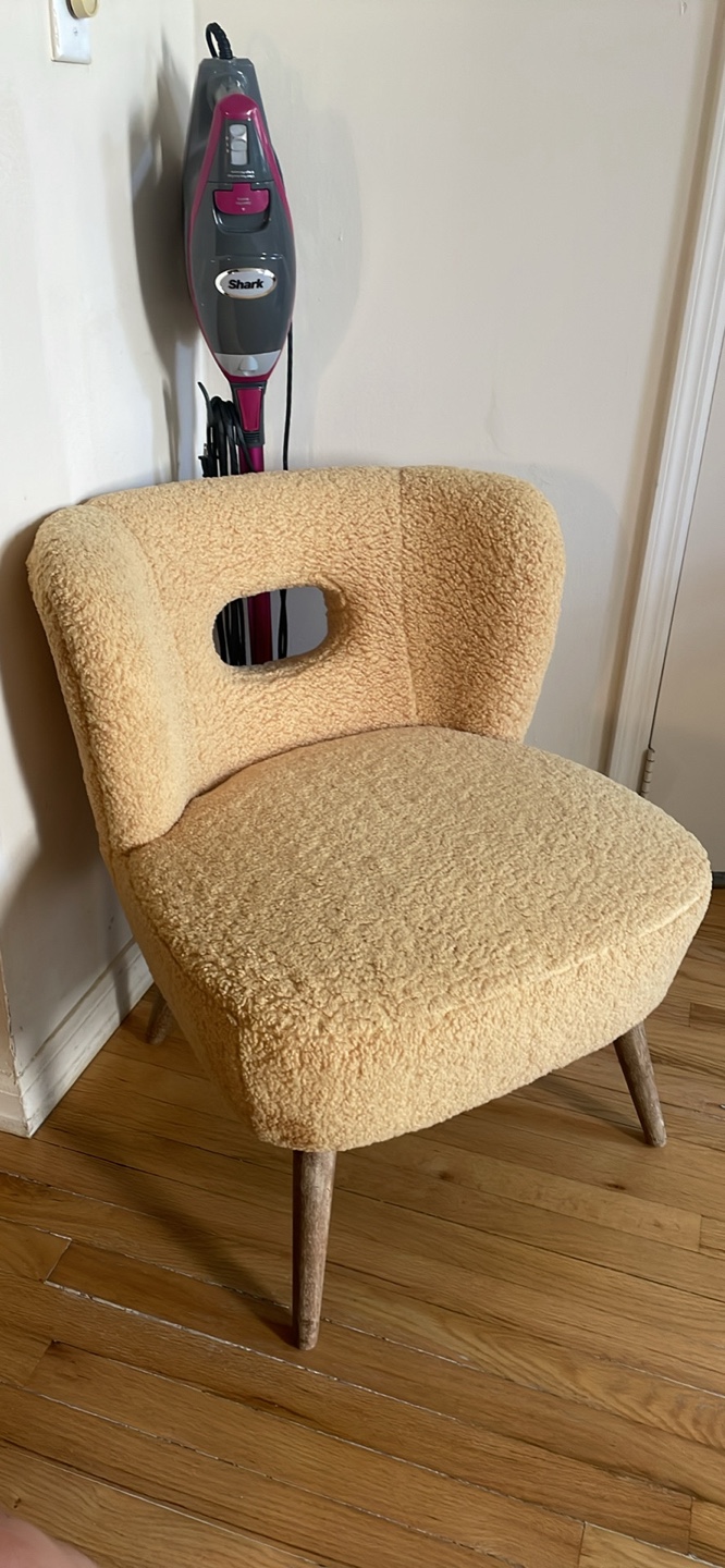 Yellow Sherpa Accent Chair - photo 2