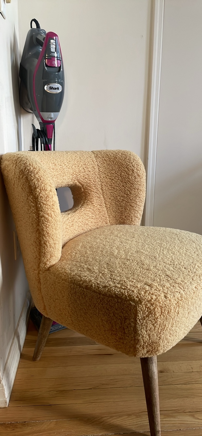 Yellow Sherpa Accent Chair
