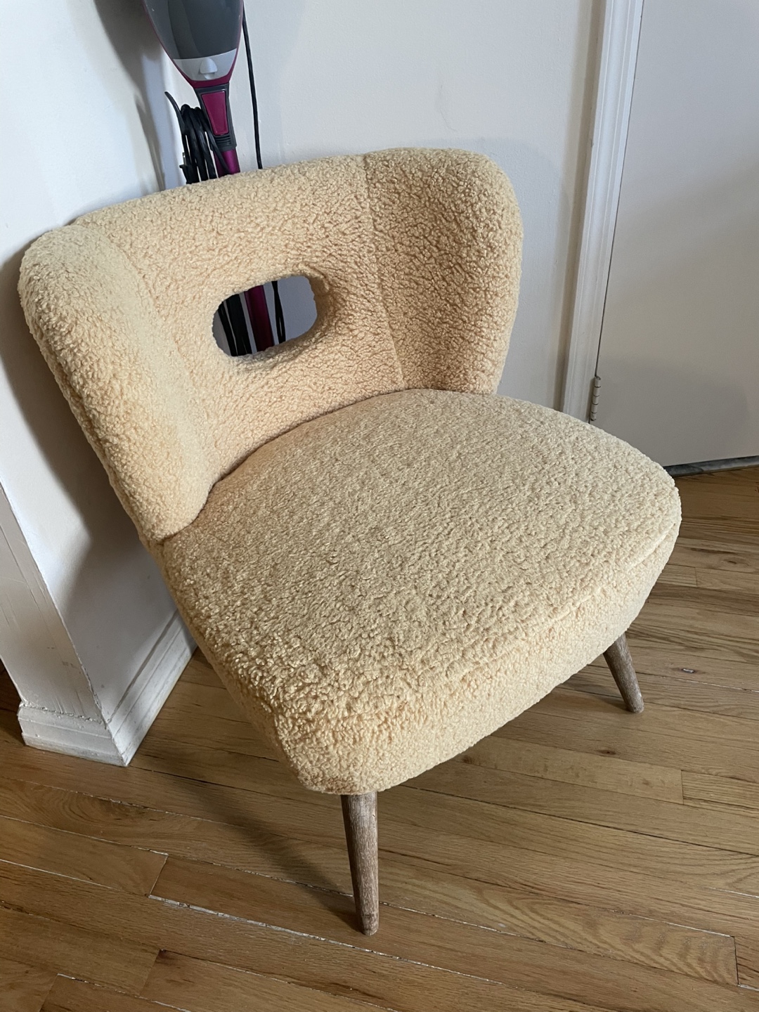 Yellow Sherpa Accent Chair - photo 4