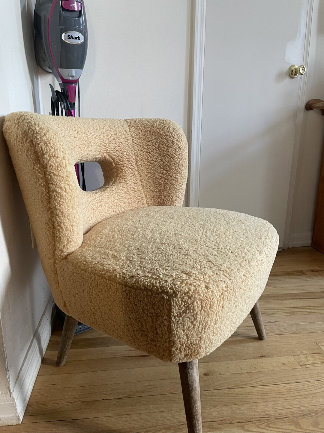 Yellow Sherpa Accent Chair - photo 3