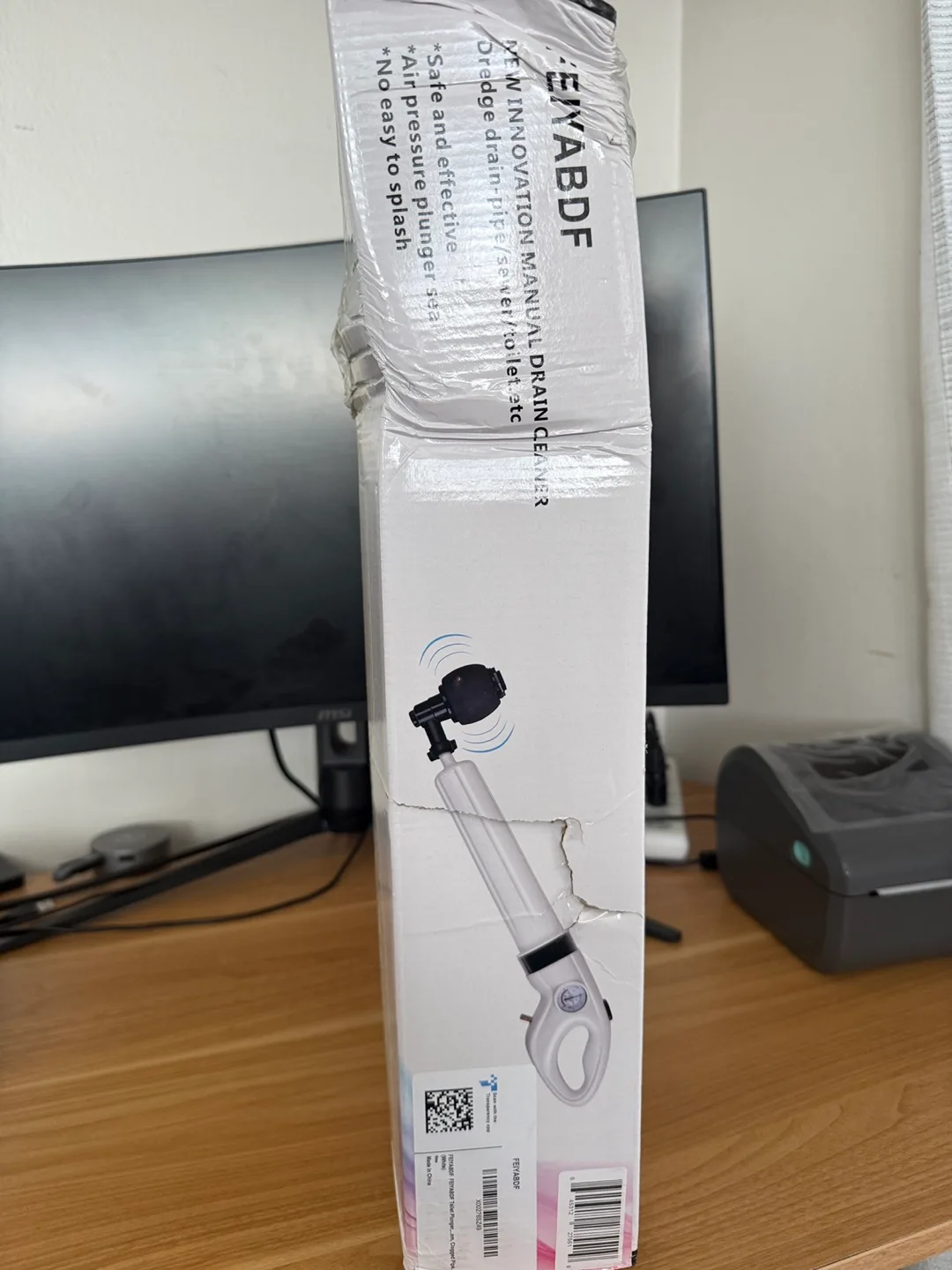 NEW(BOX IS MESSED UP) FEIYABDF Manual Drain Cleaner thumbnail