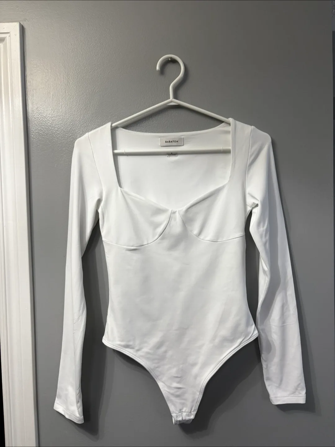 Babaton White Bodysuit - Size S thumbnail