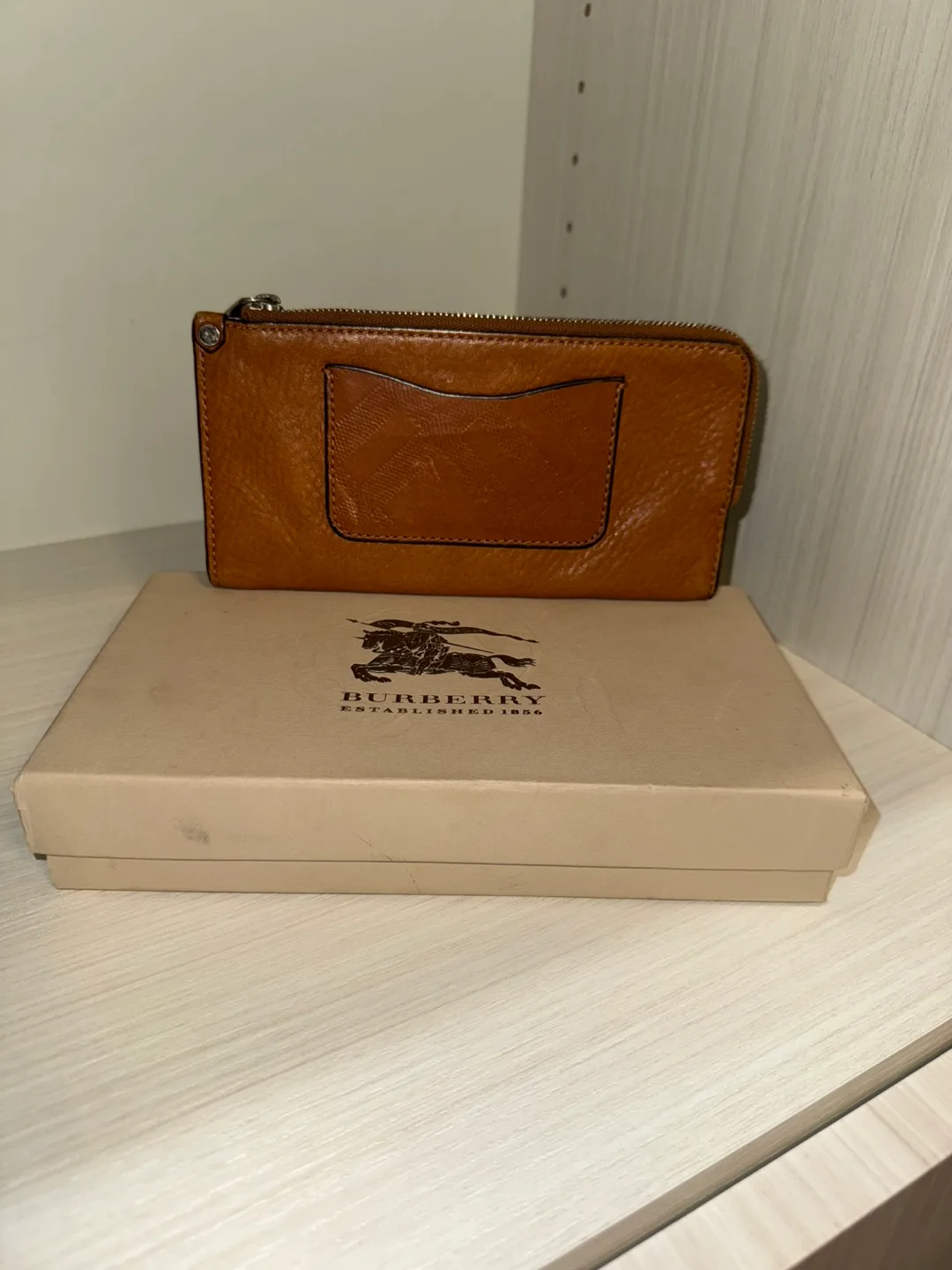 Burberry Brown Leather Wallet with Box thumbnail