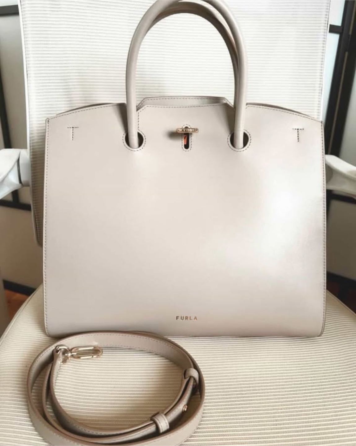 Furla Tote Bag - Light Beige