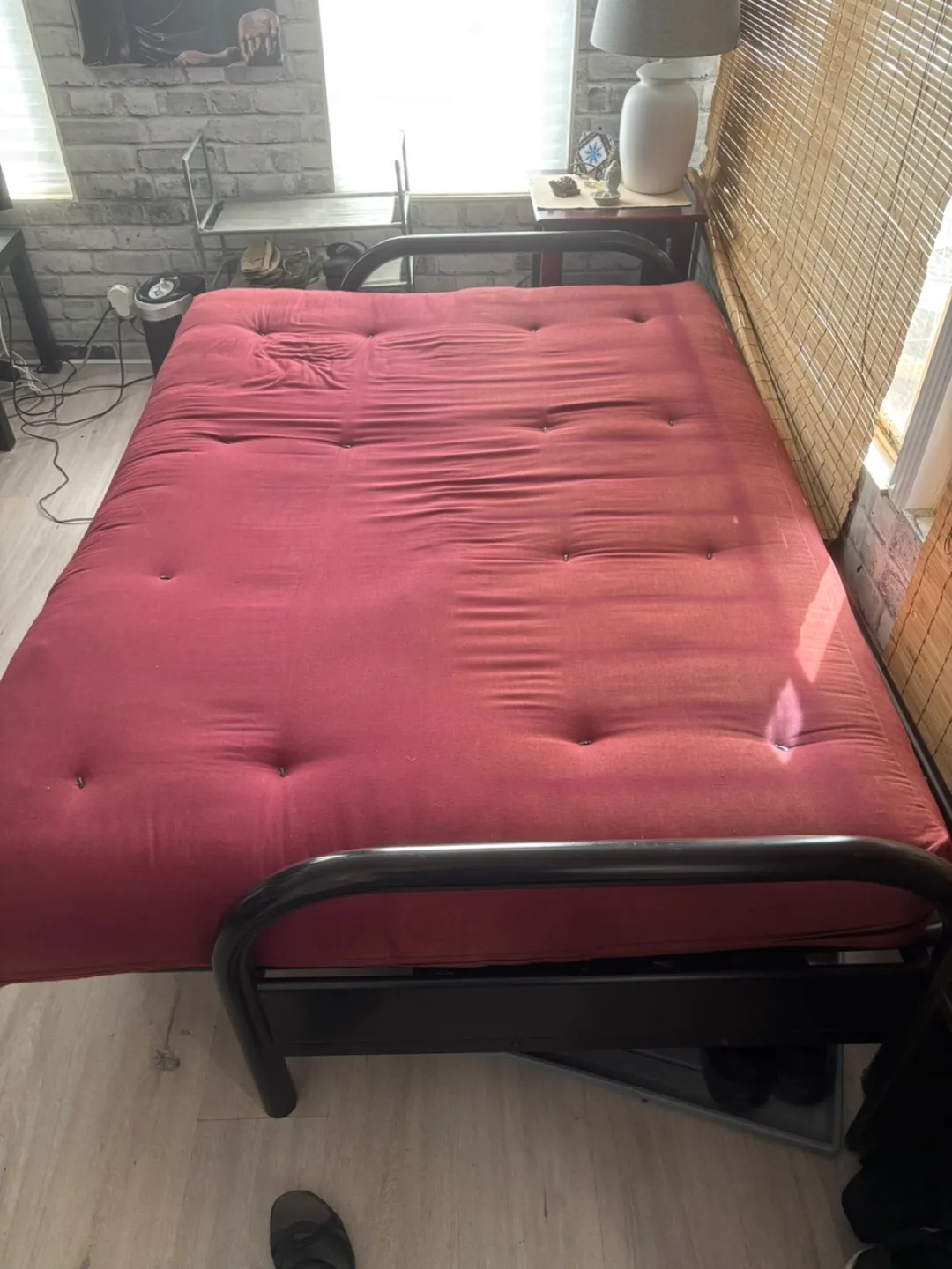 Red Futon Sofa Bed image indicator(3)