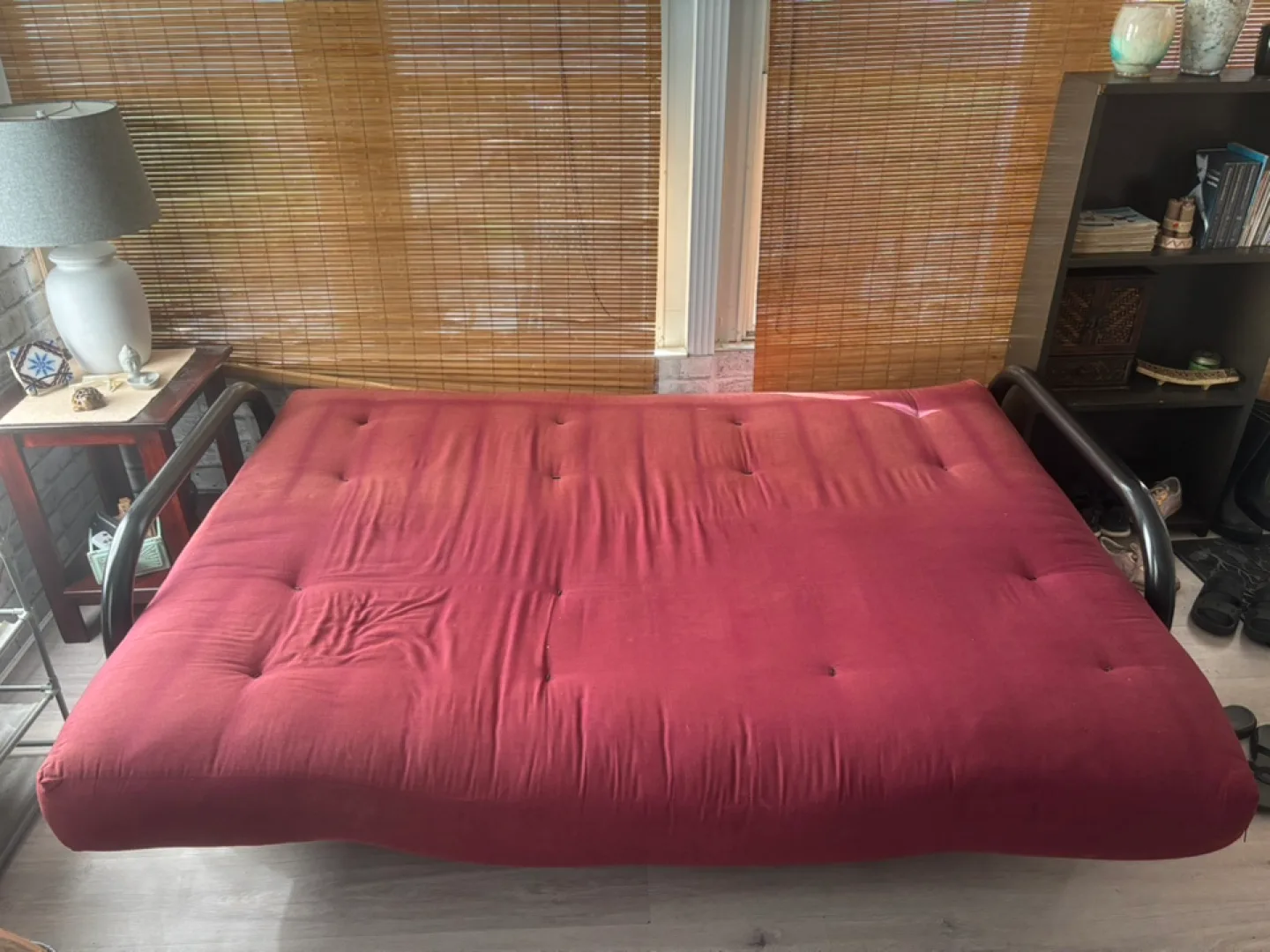 Red Futon Sofa Bed image indicator(2)