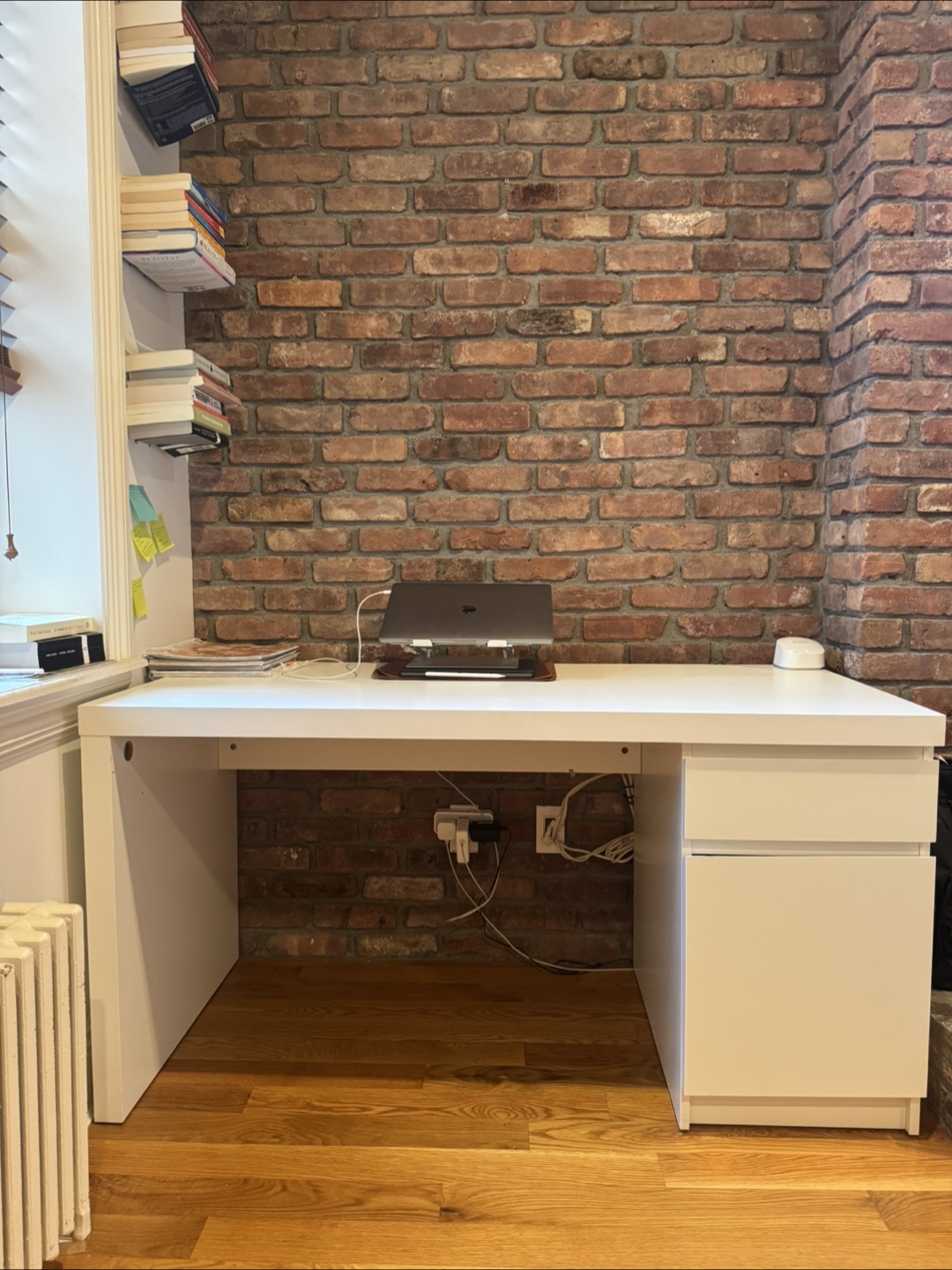 IKEA desk, white, 55 1/8 " x 25 5/8 "