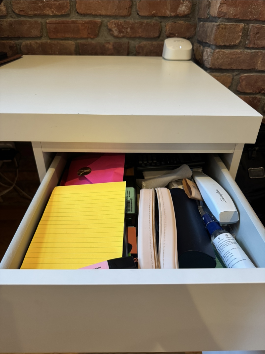 IKEA desk, white, 55 1/8 " x 25 5/8 " - photo 3