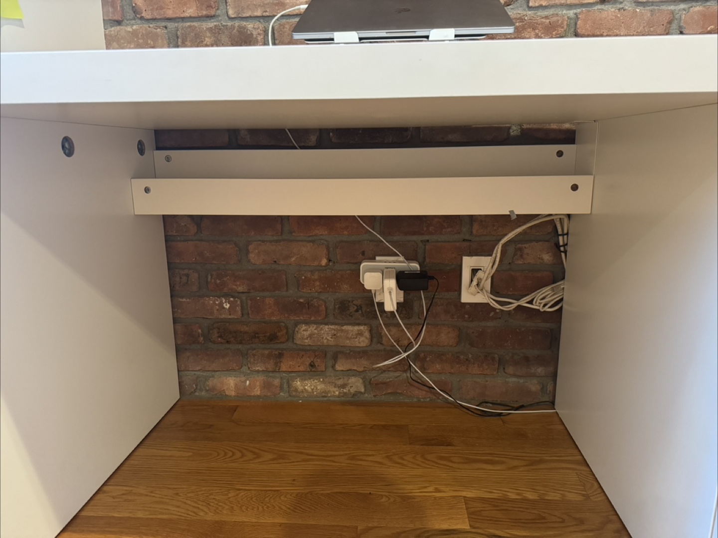 IKEA desk, white, 55 1/8 " x 25 5/8 " - photo 2