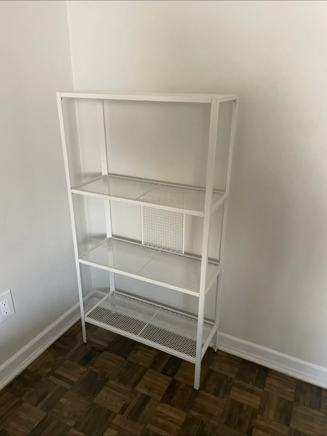 IKEA White Metal Shelf Unit thumbnail