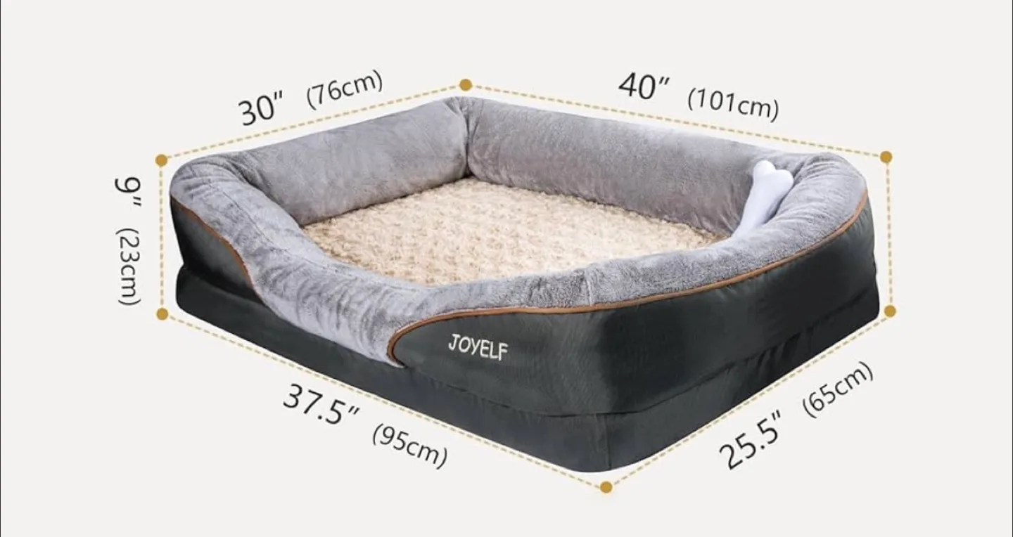 JOYELF Large Memory Foam Dog Bed image indicator(5)