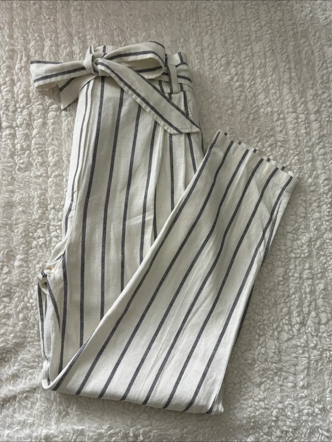 ASOS Striped Tie Waist Pants - Size US 4 thumbnail