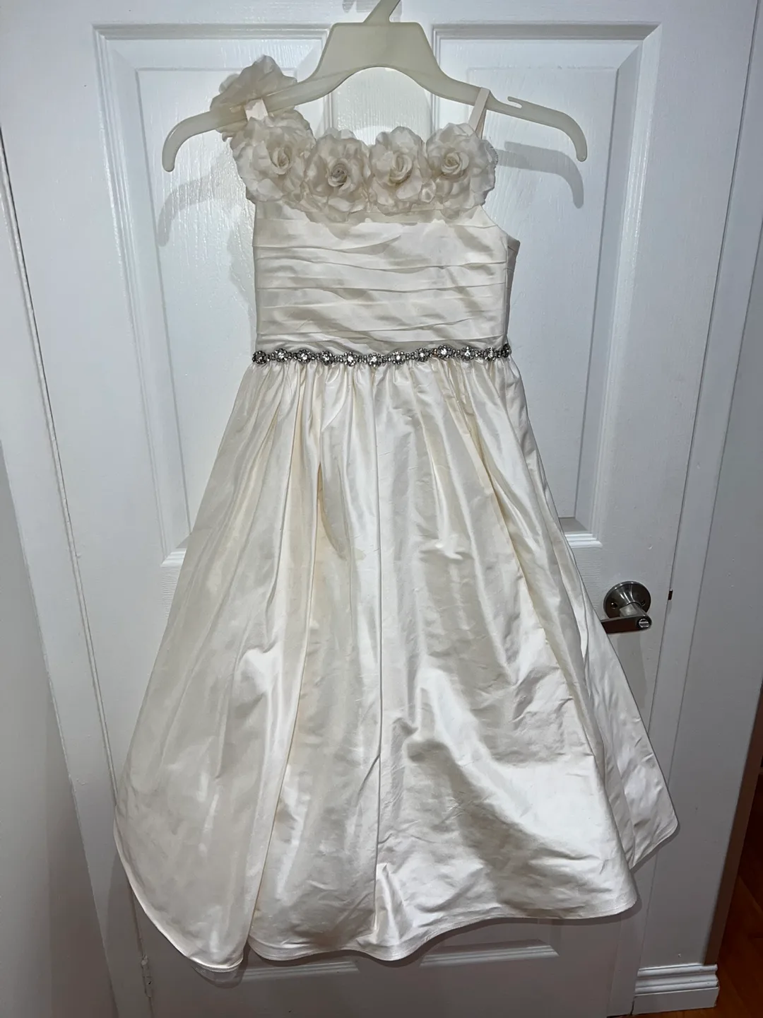 Girls' Off-White Flower Girl Dress Size 7 thumbnail