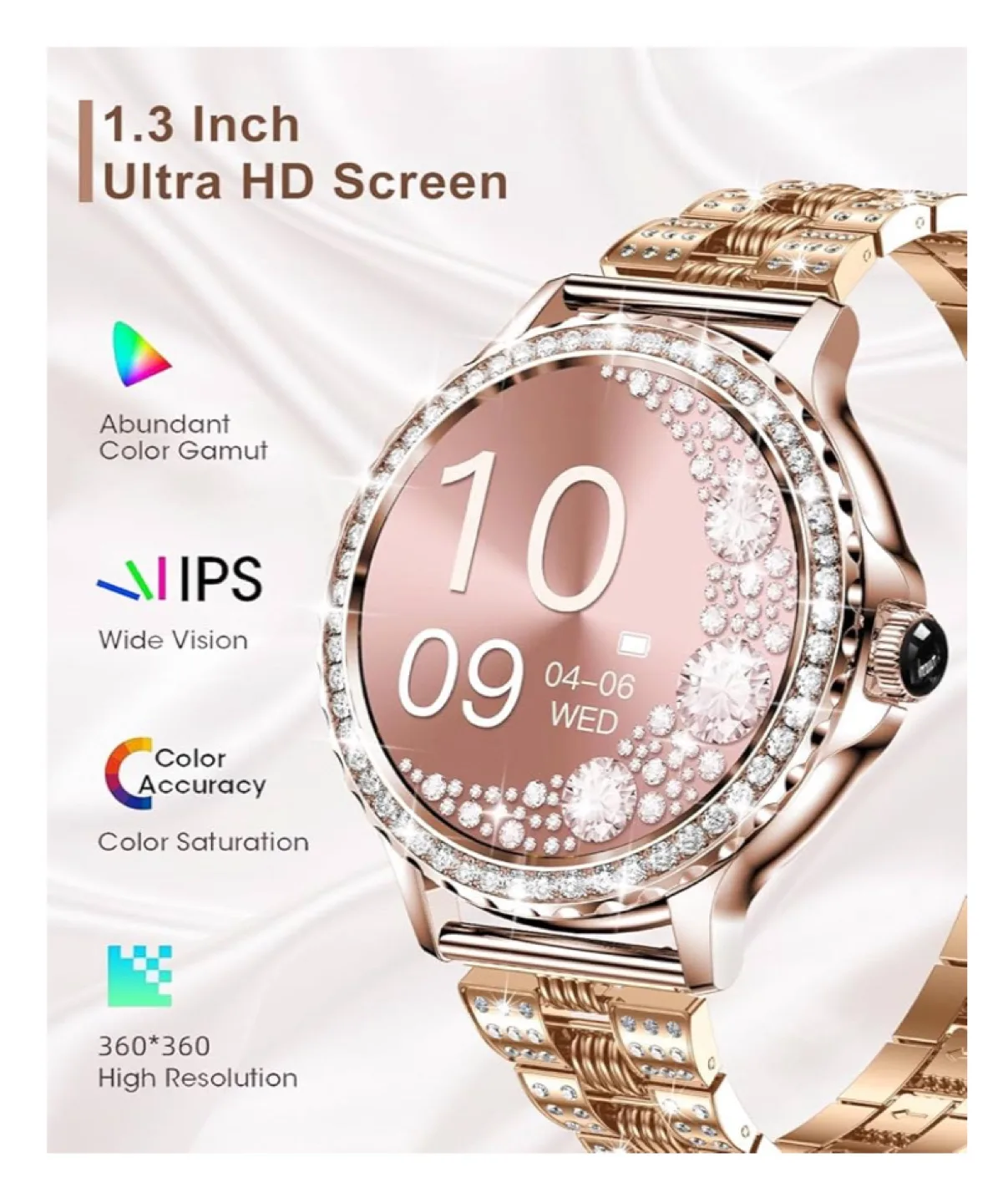Fitoneloud Smart Watch - Gold thumbnail