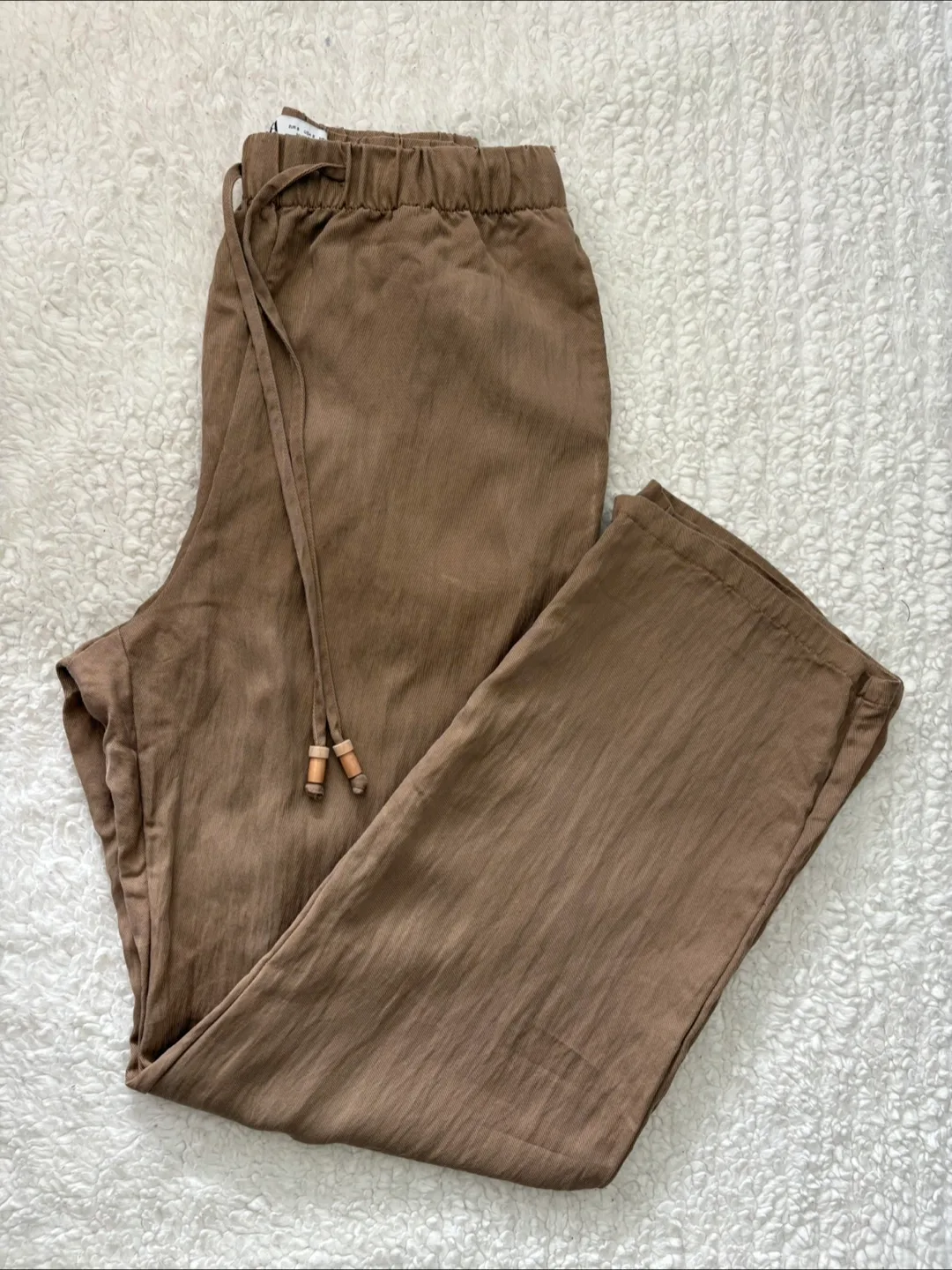 Zara Linen Blend Pants - Size S thumbnail