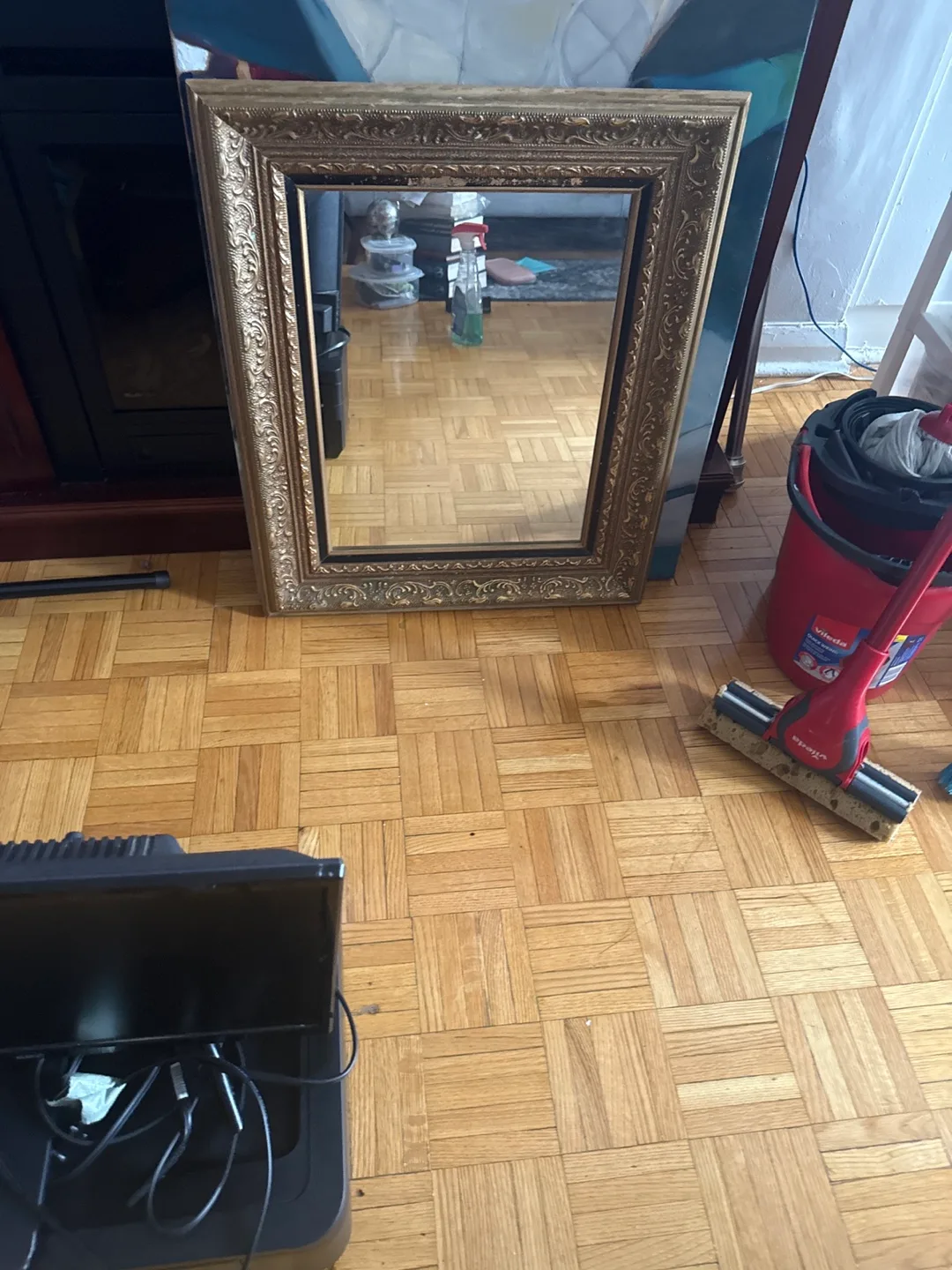 Ornate Gold Framed Mirror thumbnail