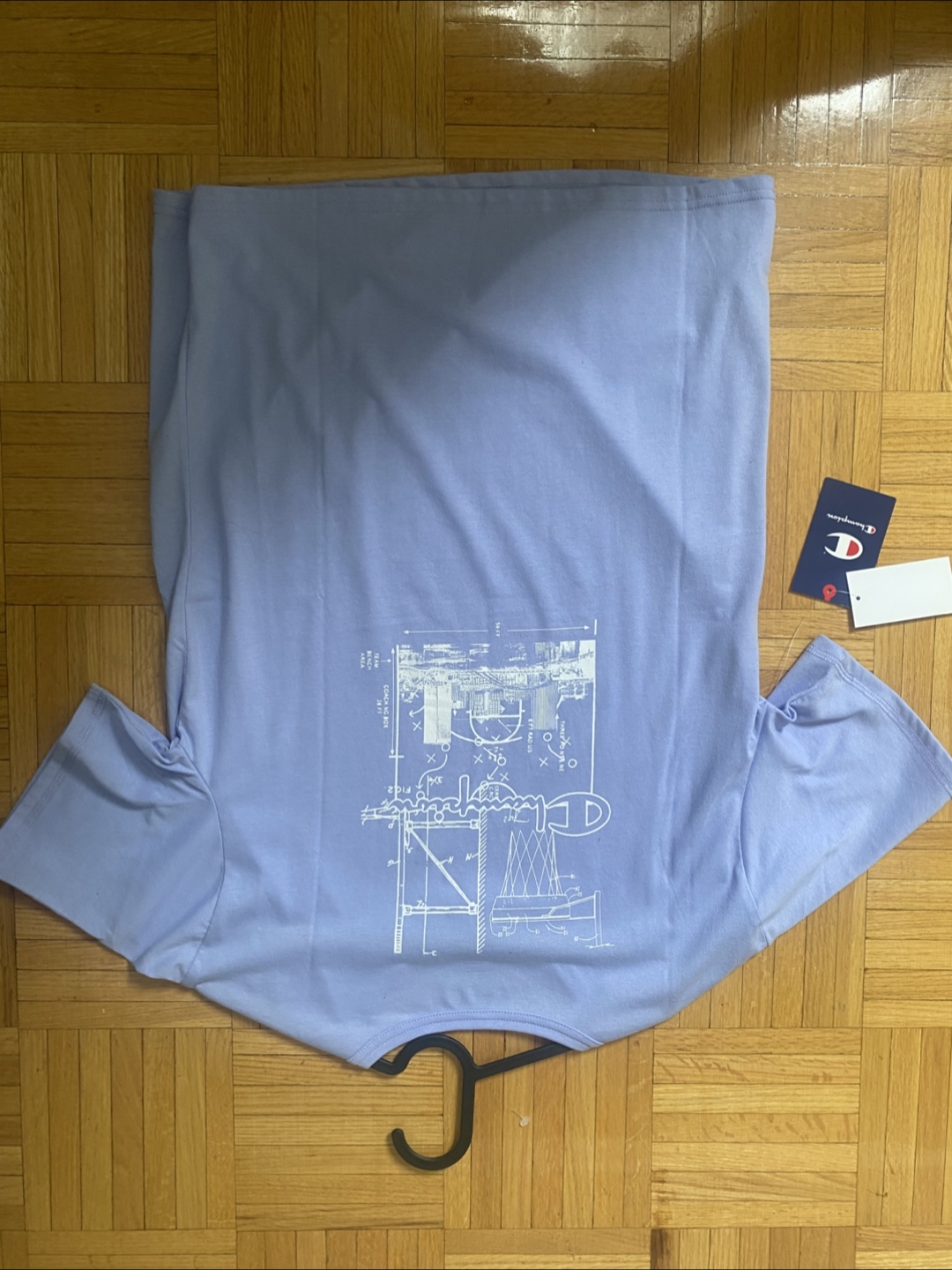 Champion T-Shirt - Size L (14/16) - Light Blue - photo 3