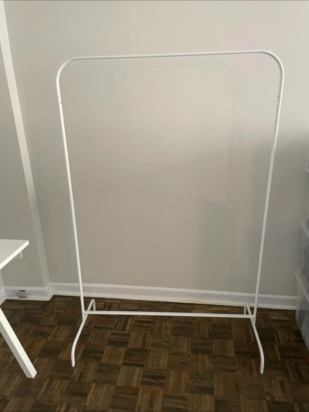 IKEA White Clothes Rack thumbnail
