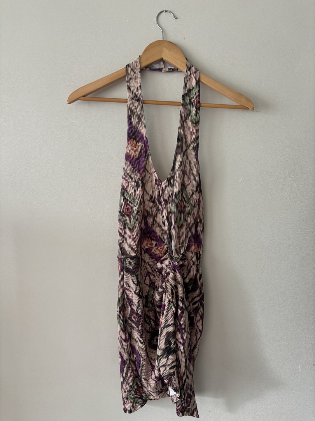 Patterned Halter Sundress