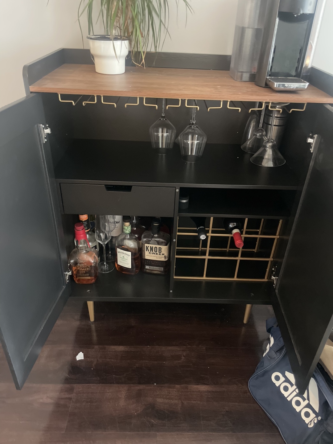 Coffee and Bar Cabinet with fluted front - photo 4