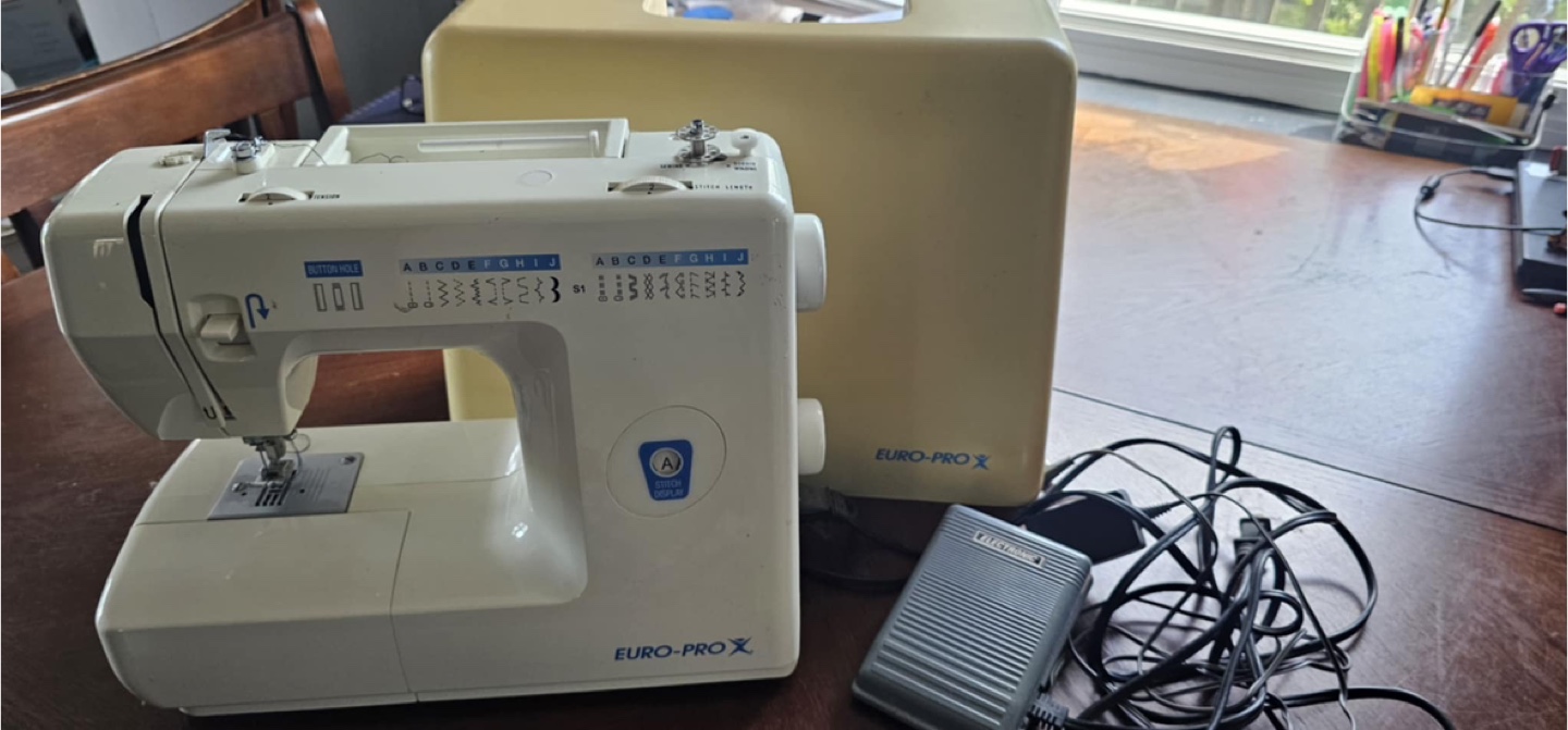 Euro-Pro Sewing Machine with Foot Pedal