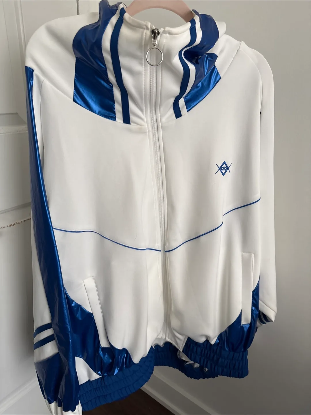 White and Blue Track Jacket thumbnail