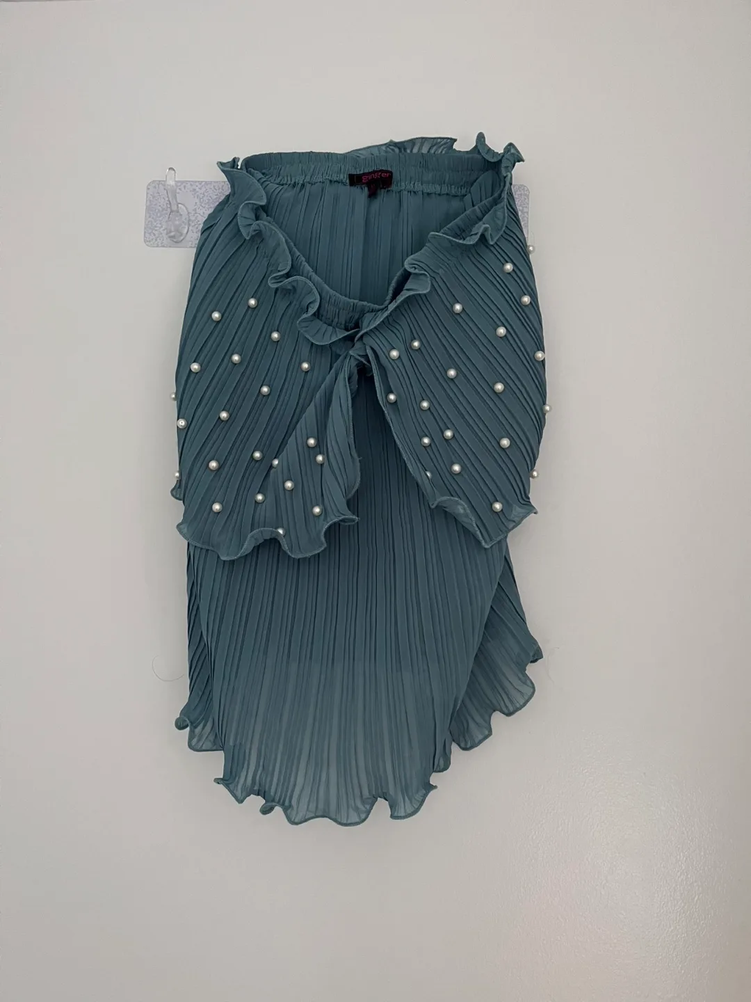 Teal Pearl Detail top thumbnail