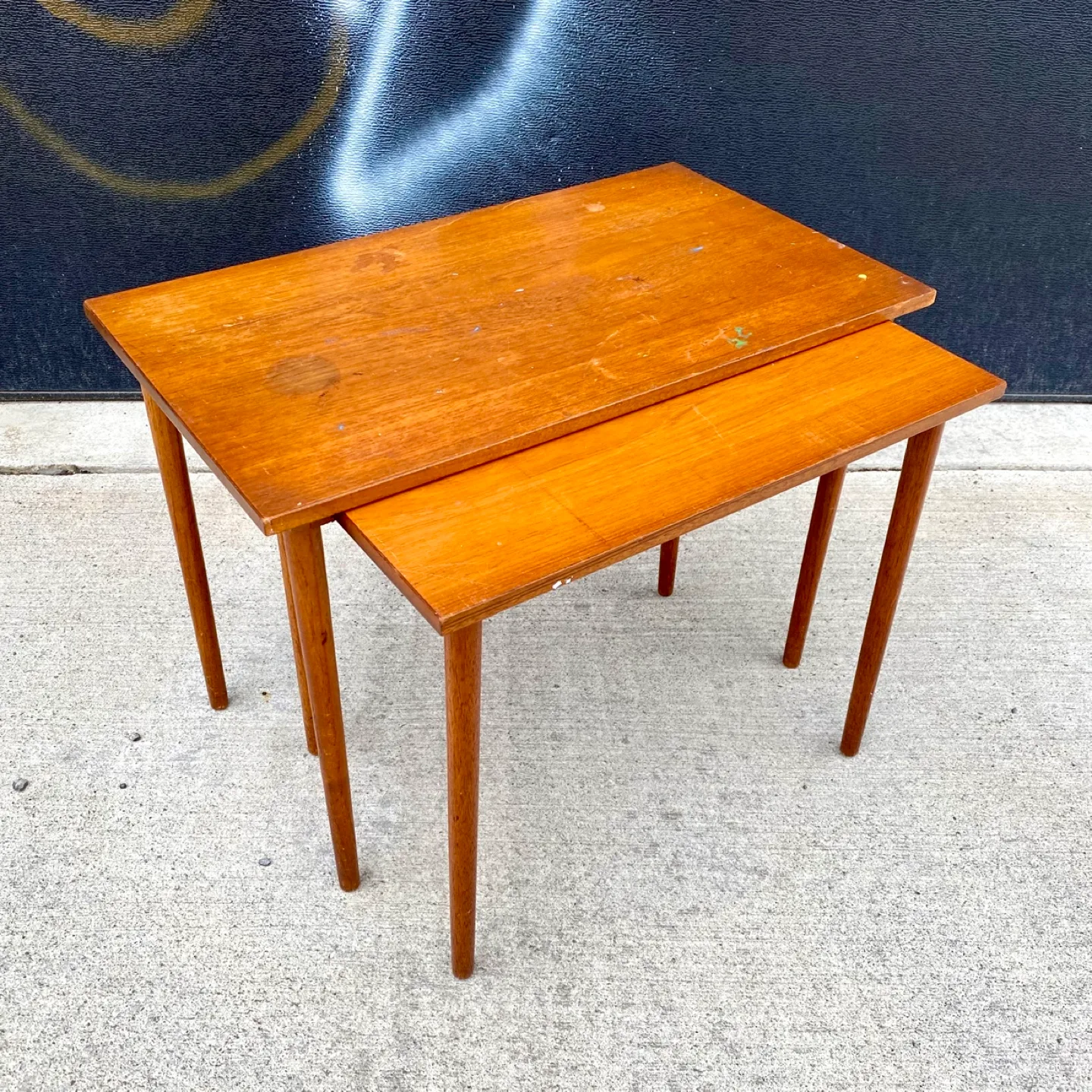 Pair of Vintage Nesting Side Tables thumbnail
