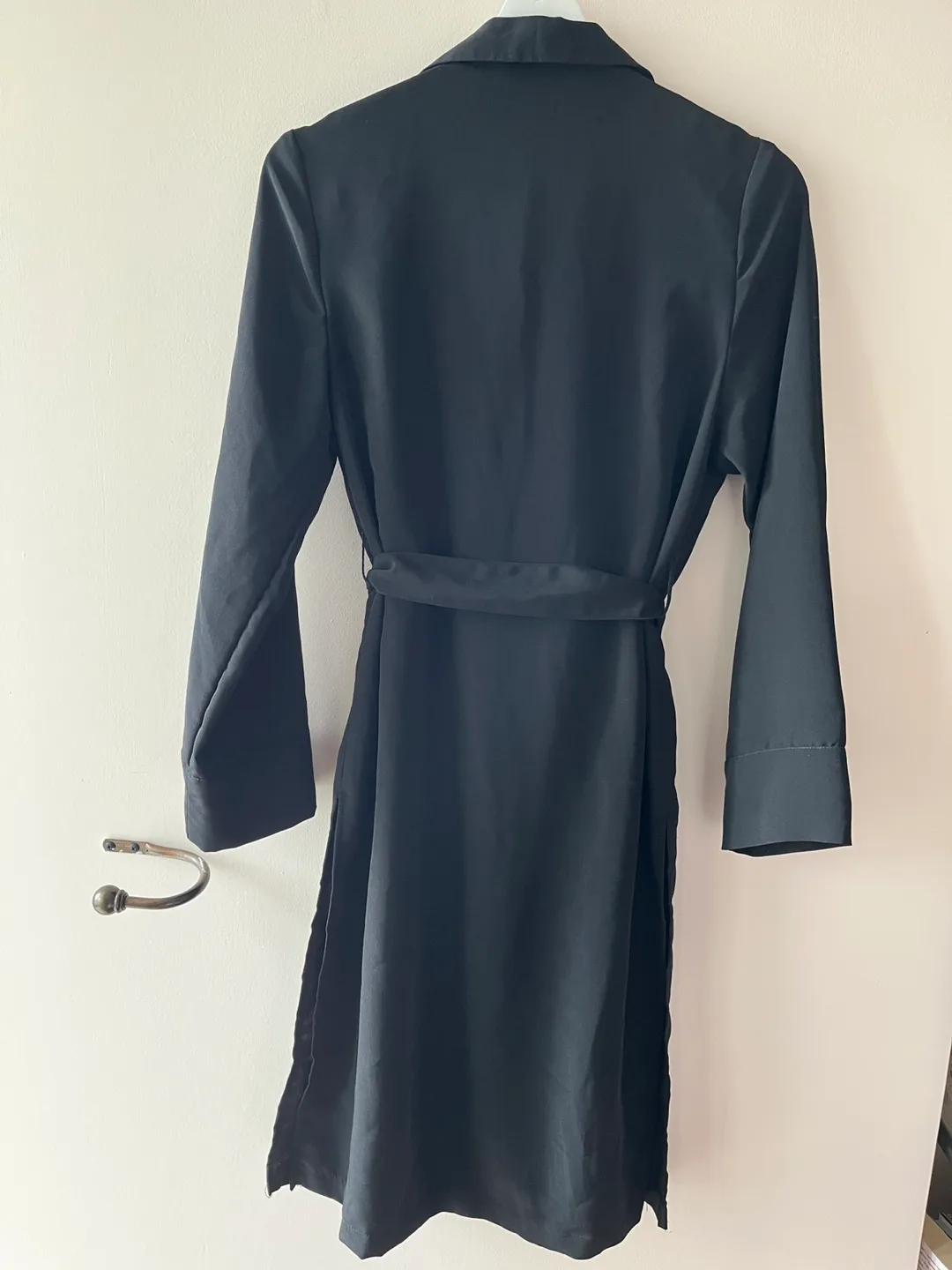 Black Floral Kimono Style Cover-Up - Size S image indicator(4)