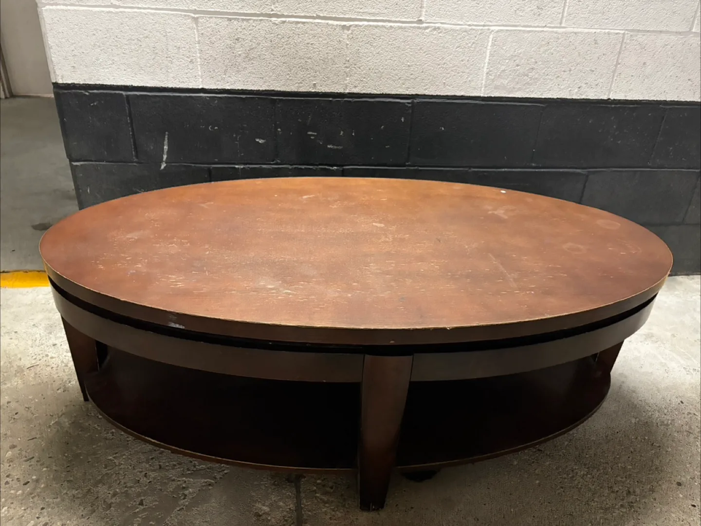 Oval Wood Coffee Table thumbnail