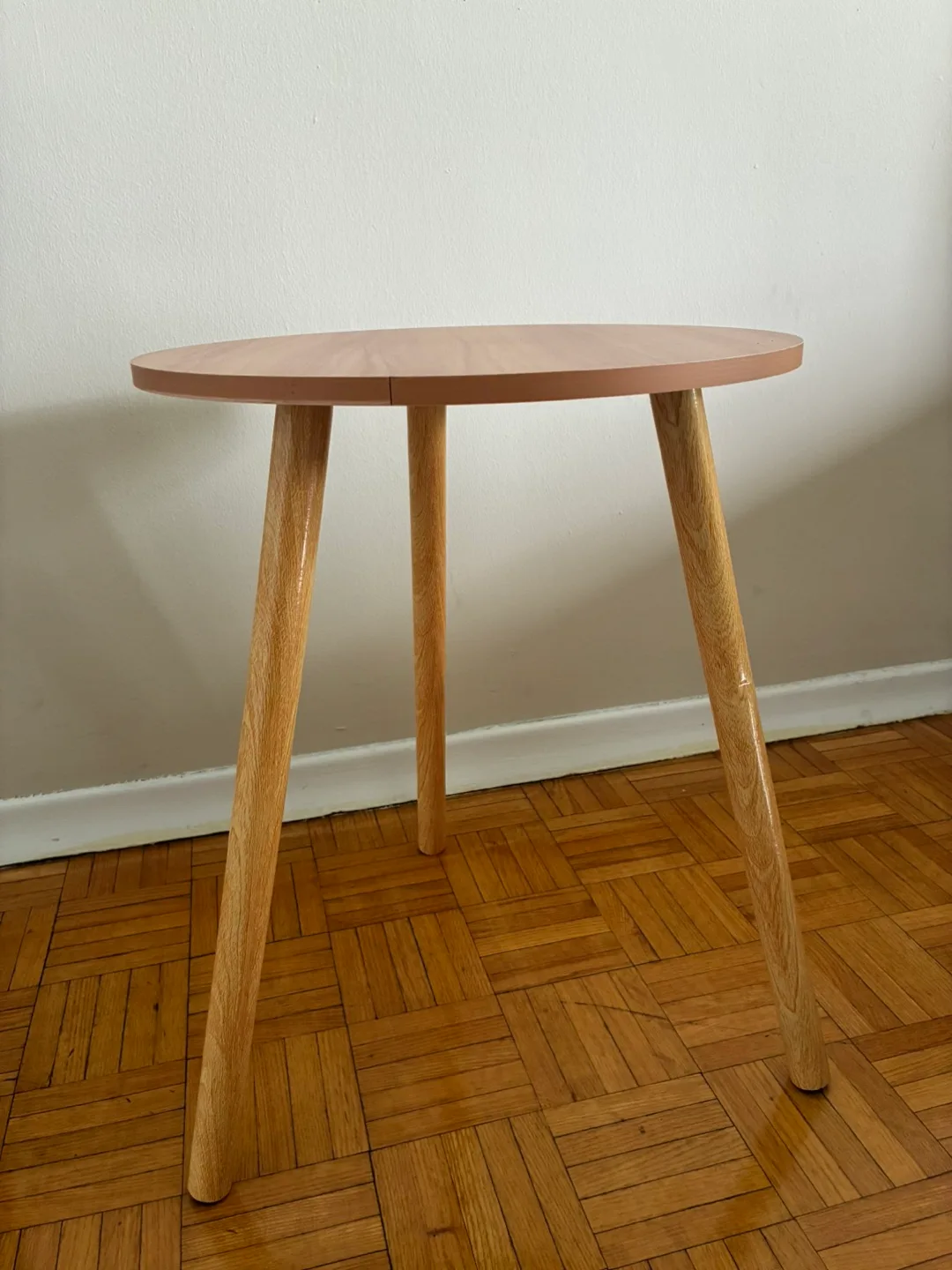 Round Wooden Side Table thumbnail
