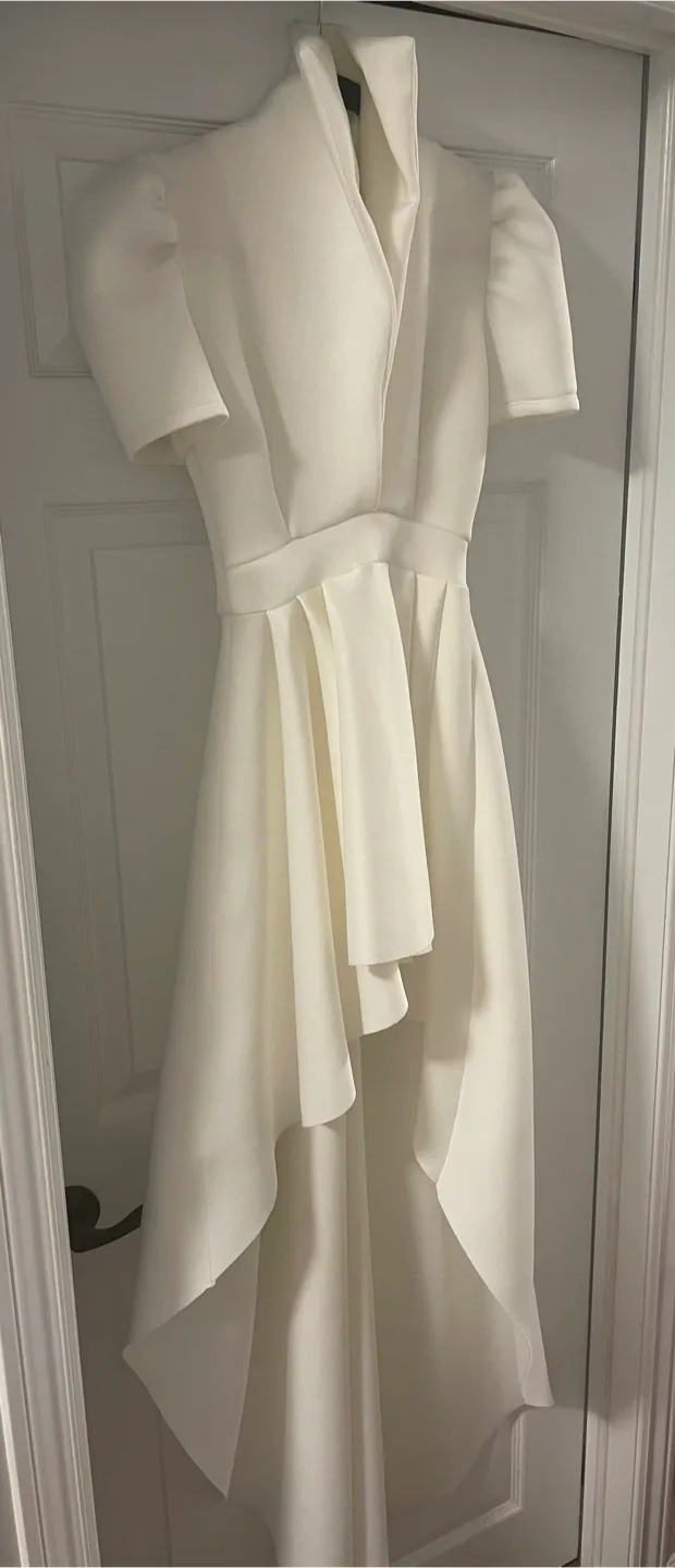 NEW! Fashion Nova White High-Low Dress image indicator(3)