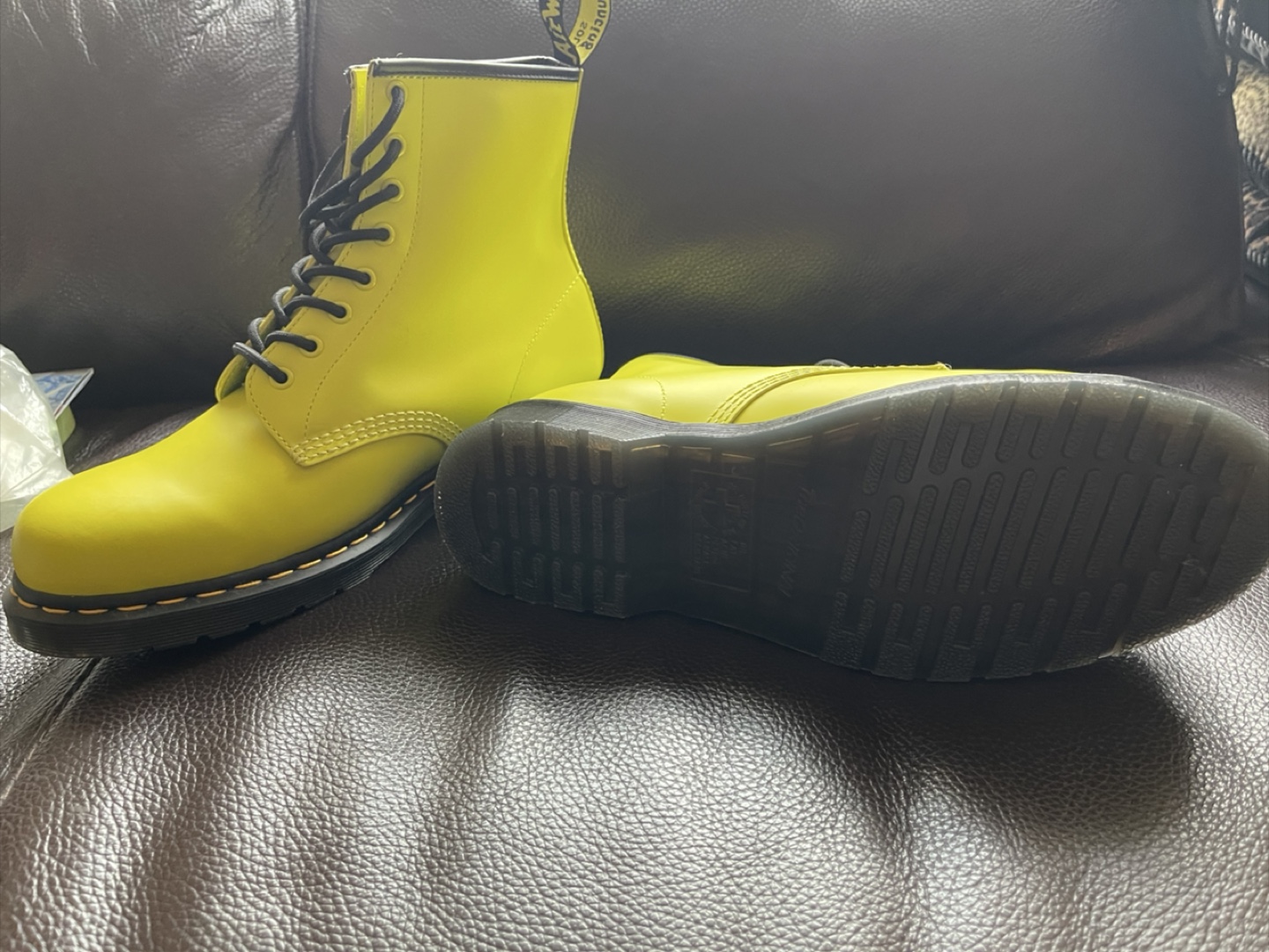 Dr. Martens 1460 Pascal Chroma Yellow Boots - photo 3