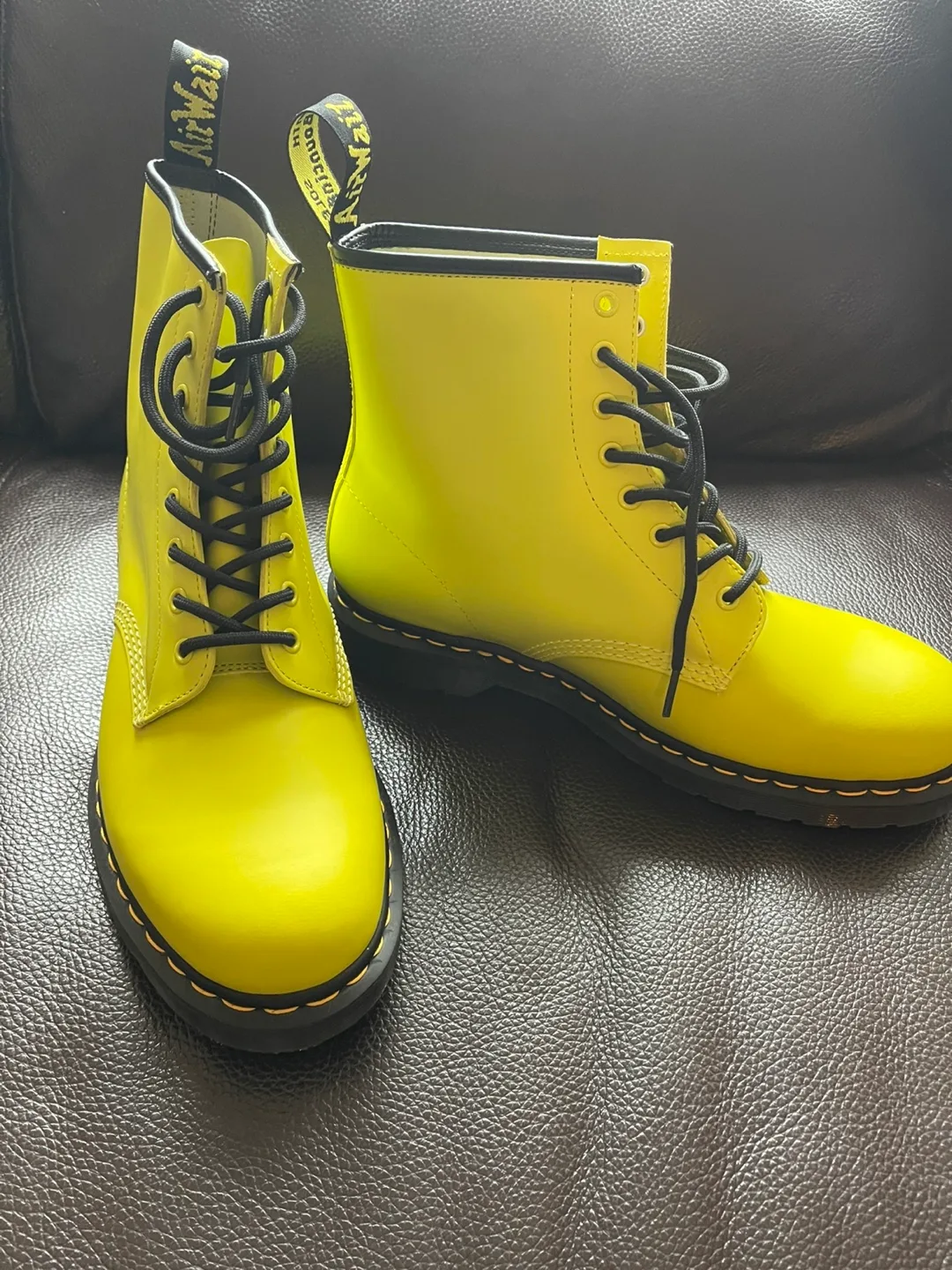 Dr. Martens 1460 Pascal Chroma Yellow Boots image indicator(2)