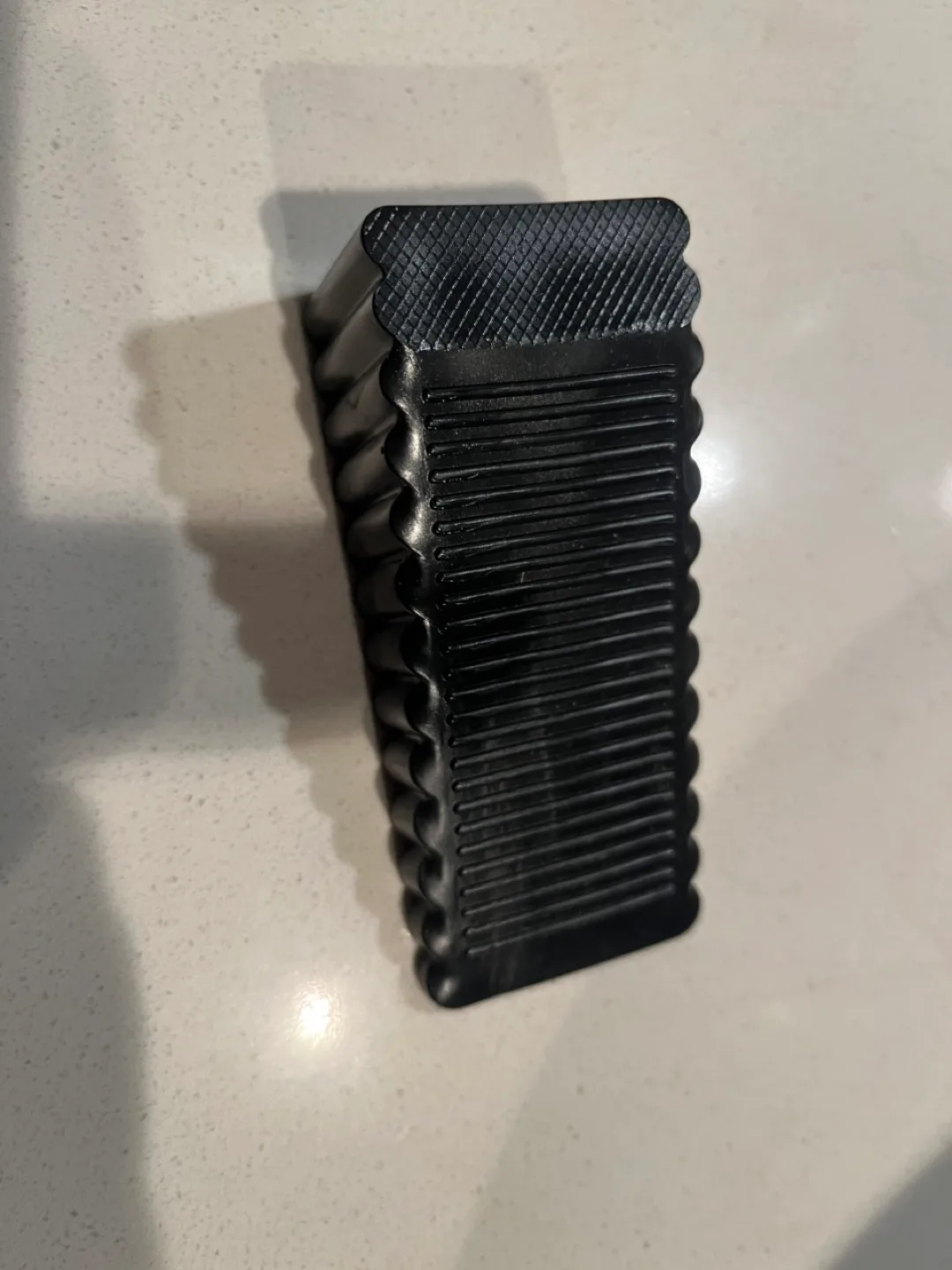 Black Rubber Door Stop Wedge thumbnail