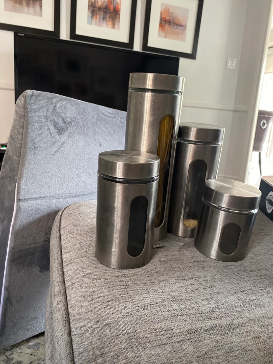 Stainless Steel Kitchen Canister Set thumbnail