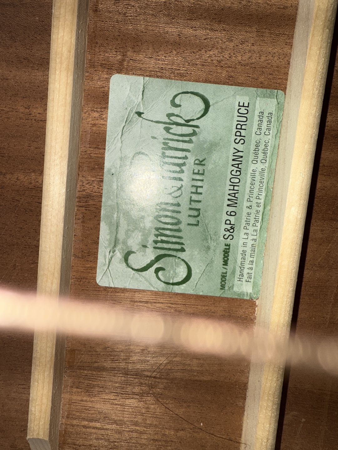 Simon & Patrick S&P 6 Mahogany Spruce Guitar - photo 2