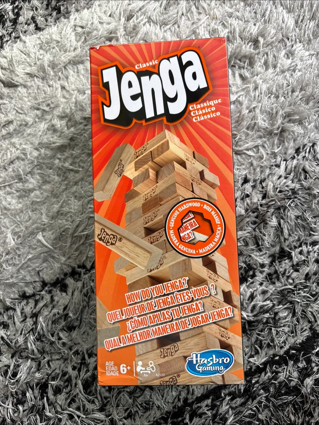 Classic Jenga Game by Hasbro Gaming thumbnail