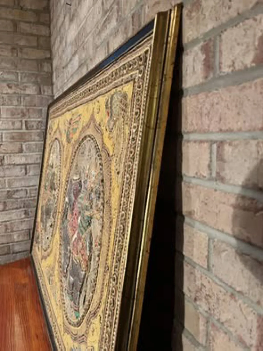 Vintage Framed Handmade Burmese Kalaga Tapestry (Large) image indicator(5)