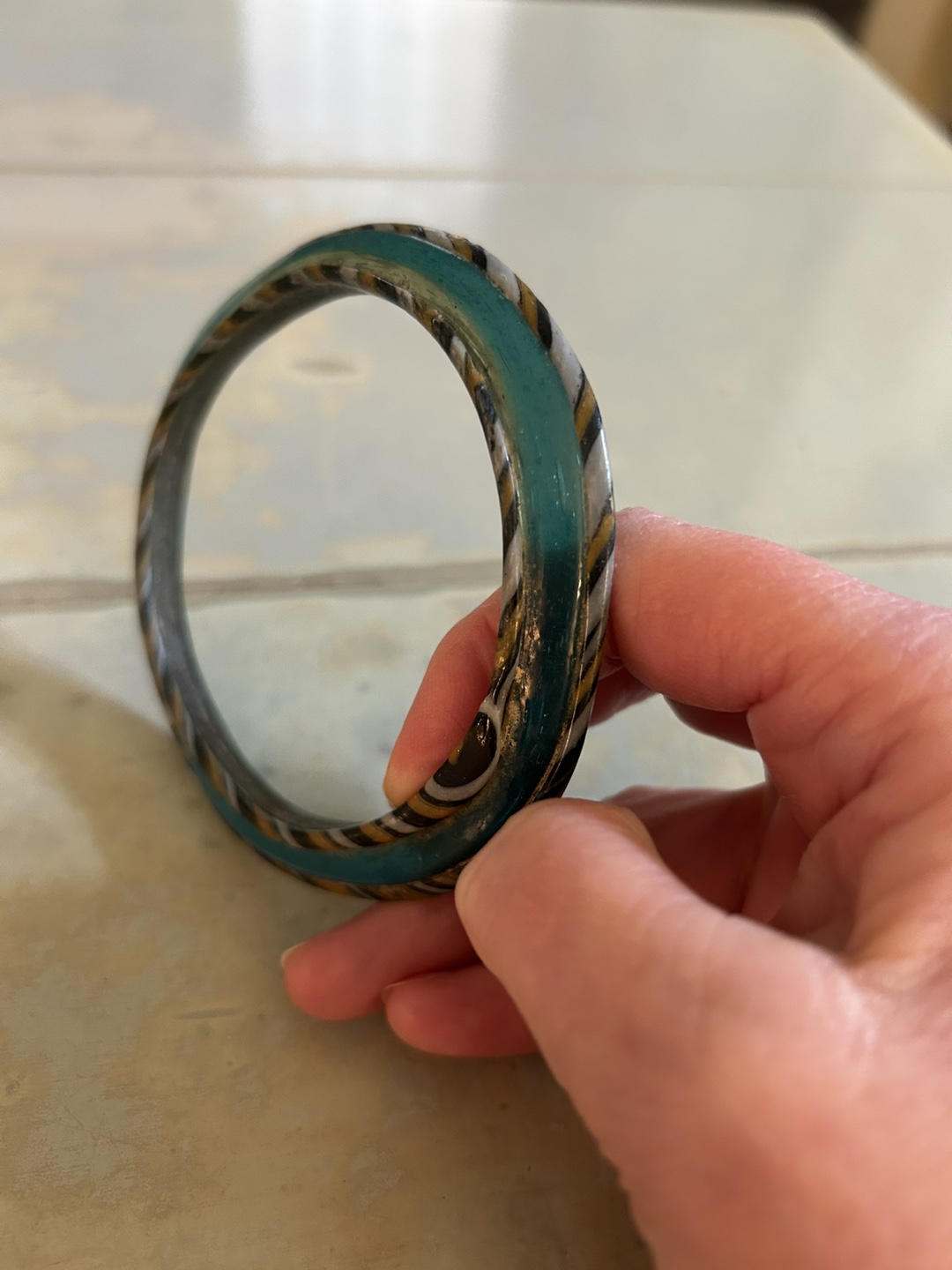 Ancient Roman Mosaic Glass Bracelet - photo 3