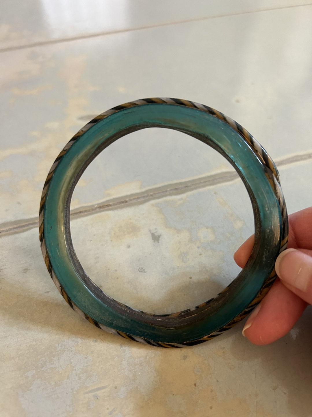Ancient Roman Mosaic Glass Bracelet