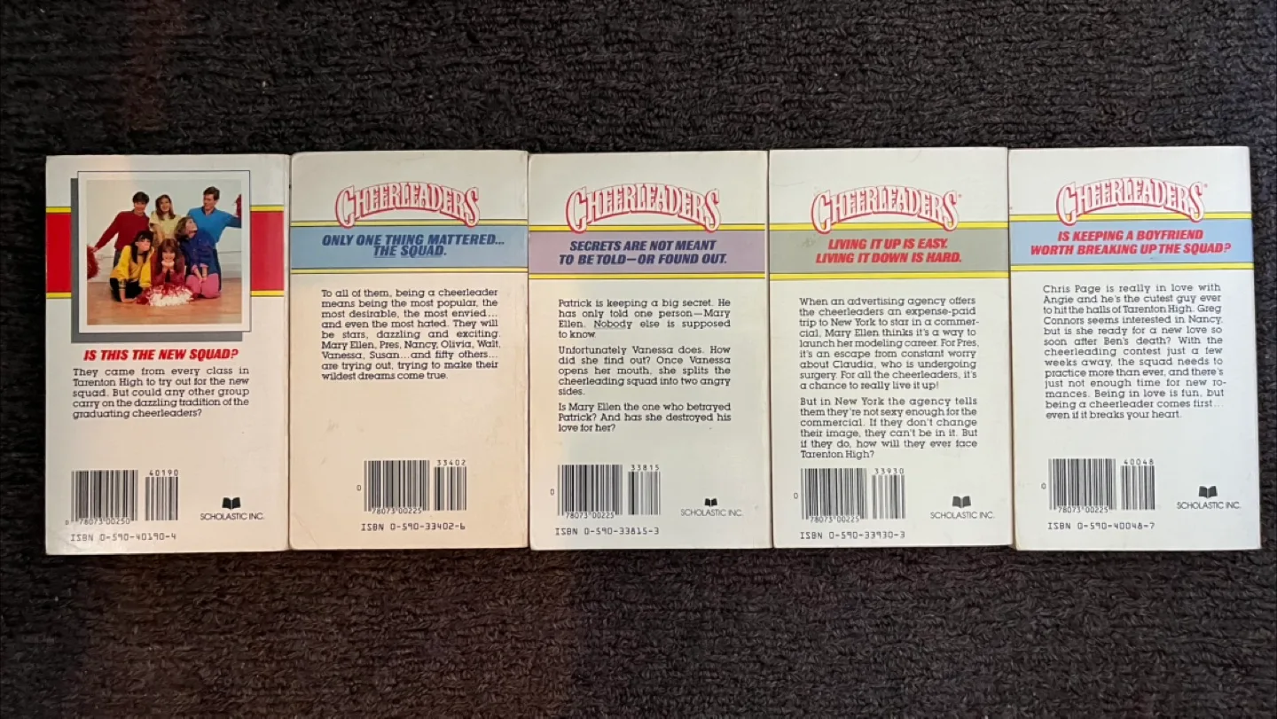 Vintage 1986 Cheerleaders Teen Paperback Novels image indicator(2)