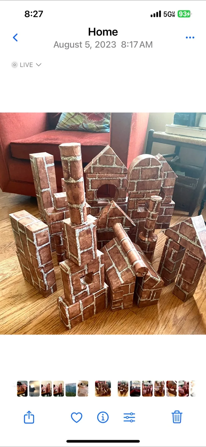 Creative Play Blocks- Handcrafted (repurposed boxes). thumbnail