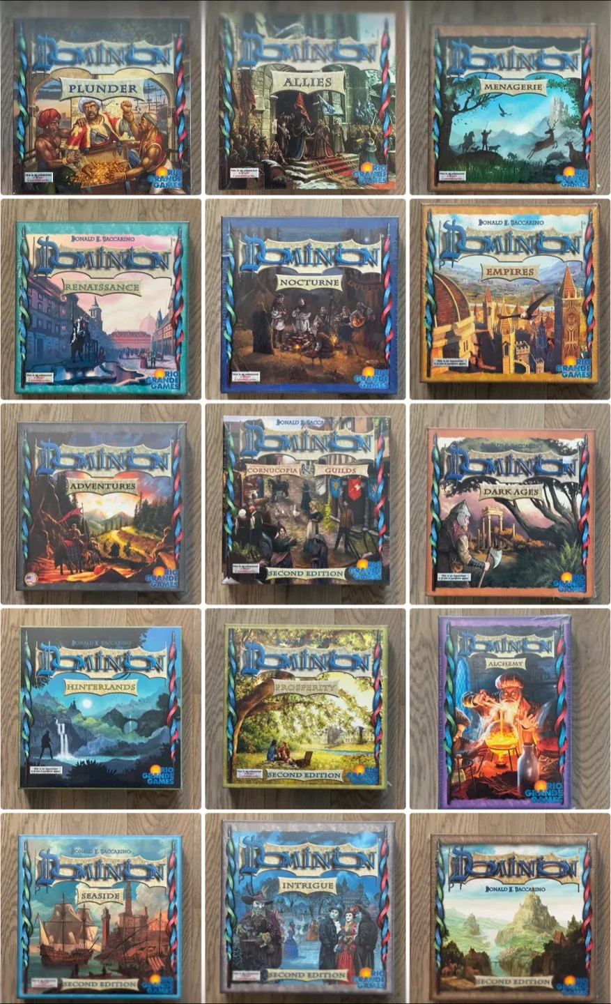 Dominion Board Game 2nd Edition + all 16 Expansions Bundle image indicator(2)